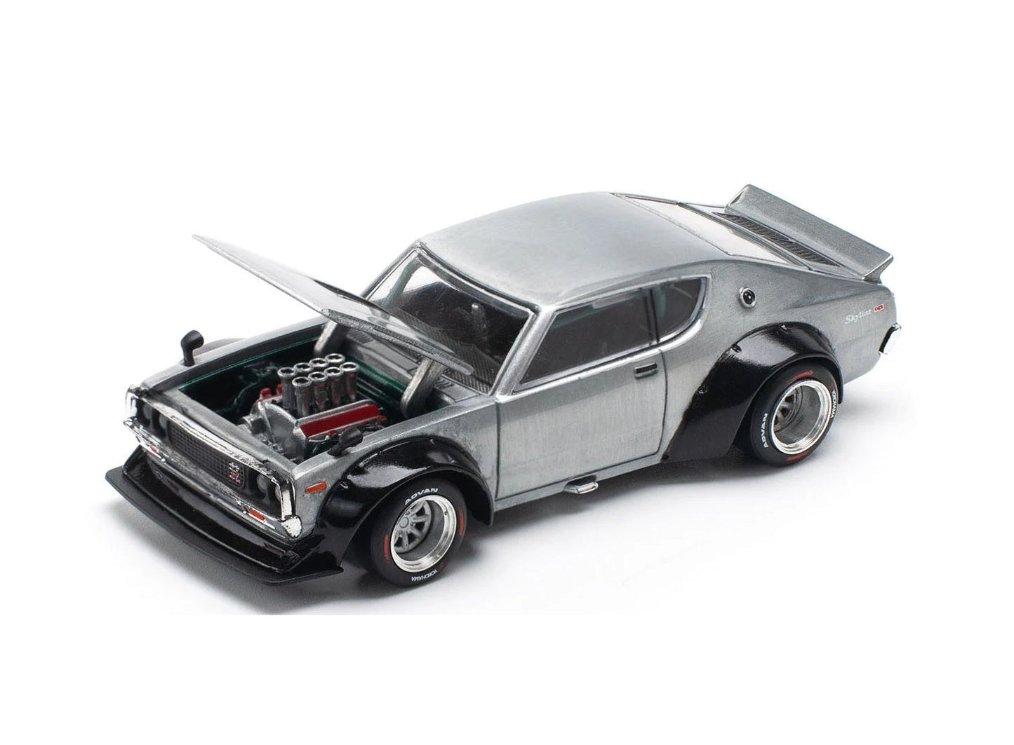 Pop Race - Nissan Skyline KPGC110 Kenmeri Enigma Exclusive Raw Material - Scale 1/64 PRE006
