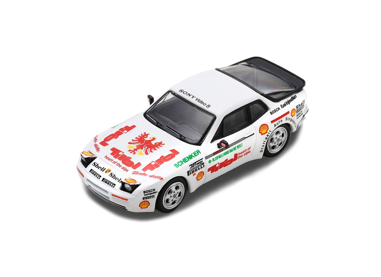 Spark Model - Porsche 944 Shell Turbo Cup #2 &amp; Adler Von Tirol (Upright headlights) - Scale 1/64 YCOMBO64003