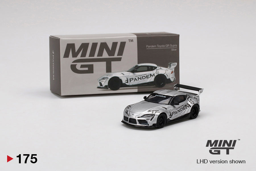 Mini GT - Pandem Toyota GR Supra V1.0 Silver - Scale 1/64 MGT00175