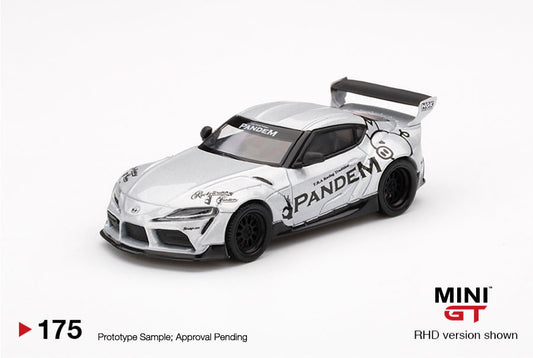 Mini GT - Pandem Toyota GR Supra V1.0 Silver - Scala 1/64 MGT00175