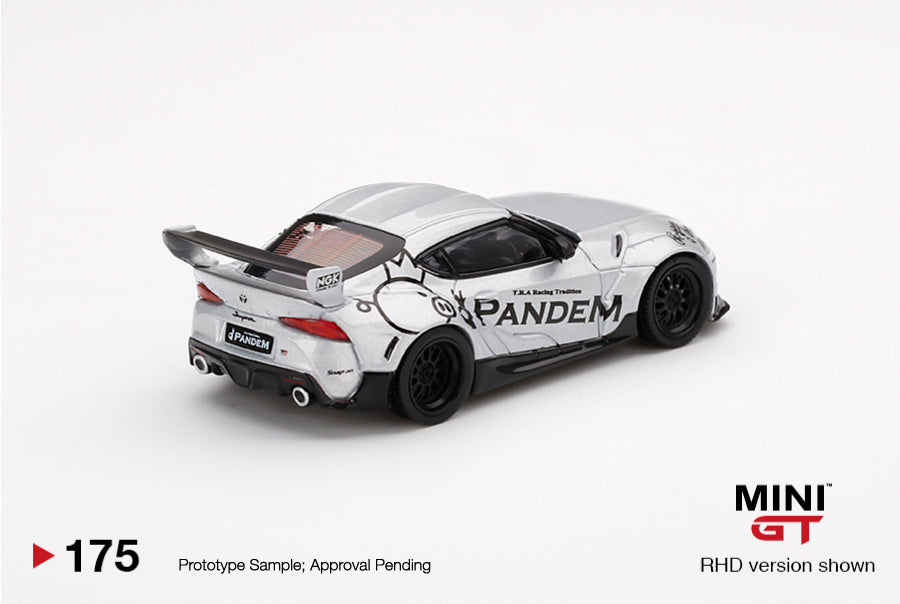 Mini GT - Pandem Toyota GR Supra V1.0 Silver - Scale 1/64 MGT00175