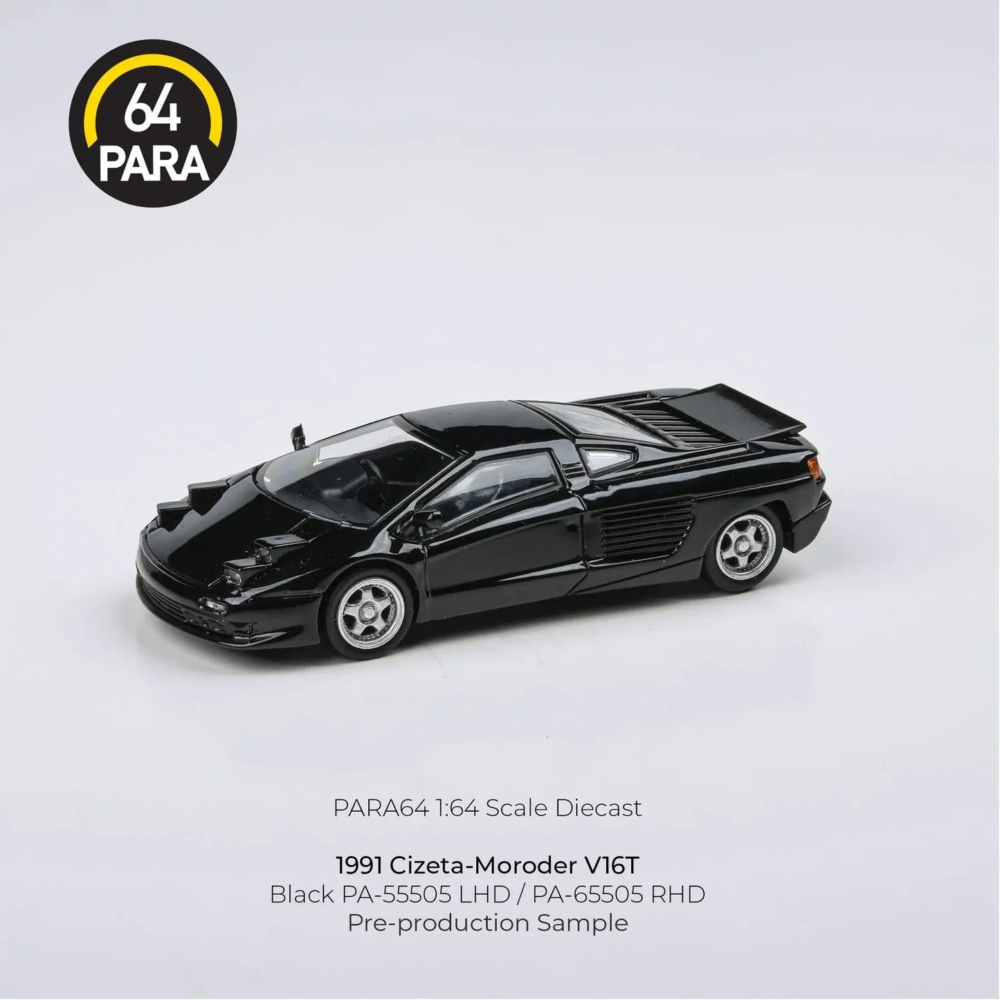 Para64 - 1991 Cizeta-Moroder V16T  Super Fly Black (pop up light) - Scala 1/64