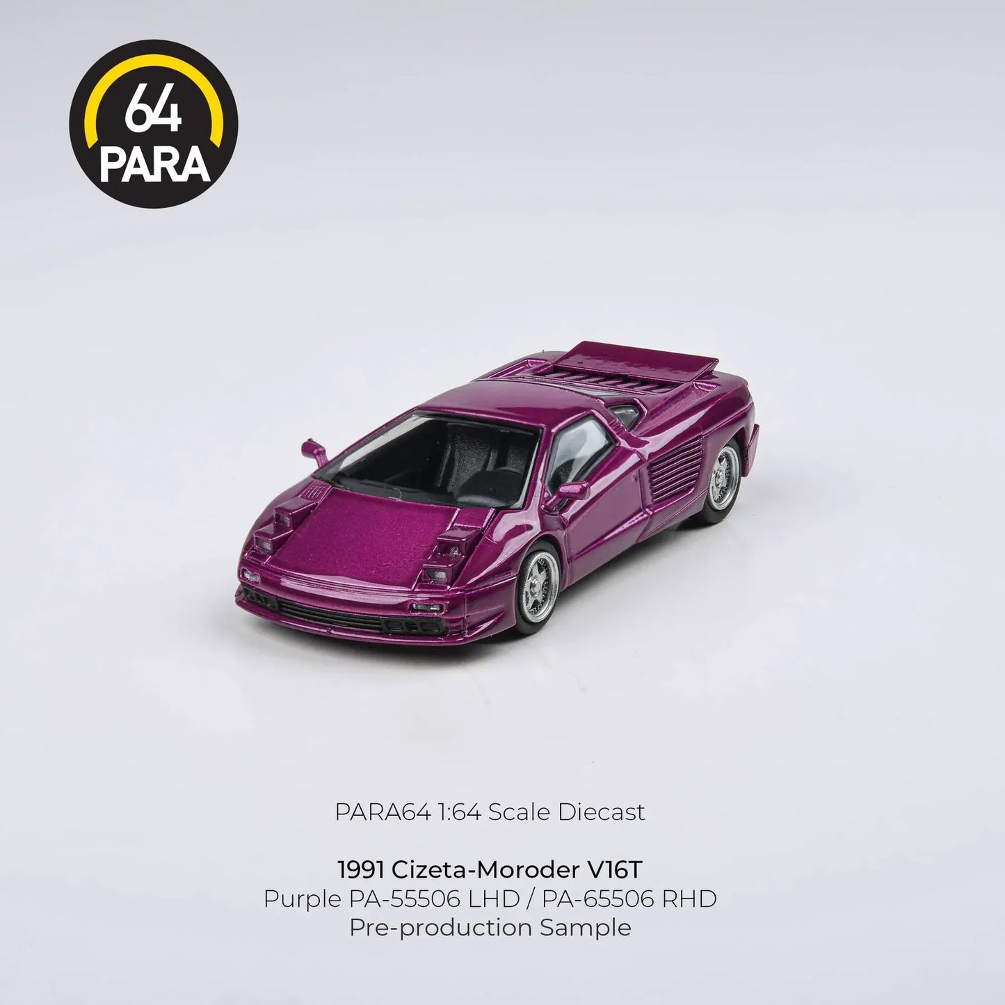Para64 - 1991 Cizeta-Moroder V16T  Super Fly Purple (pop up light) - Scala 1/64