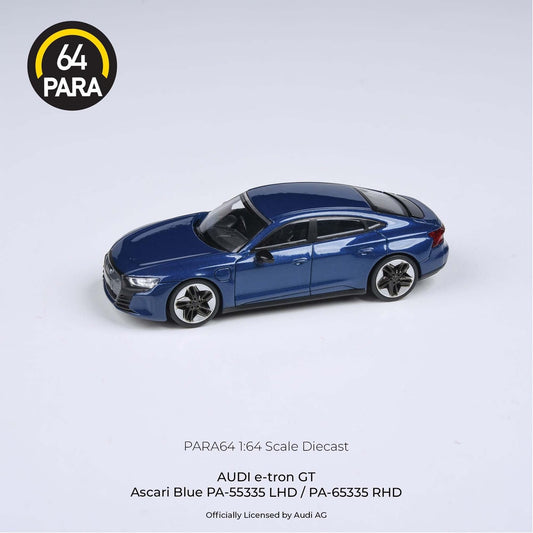 Para64 - 2021 Audi RS E-Tron GT Ascari Blue LHD - 1/64 Scale