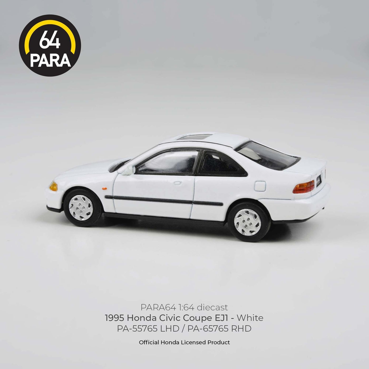 Para64 - S1995 Honda Civic Coupe EJ1 White LHD - Scale 1/64