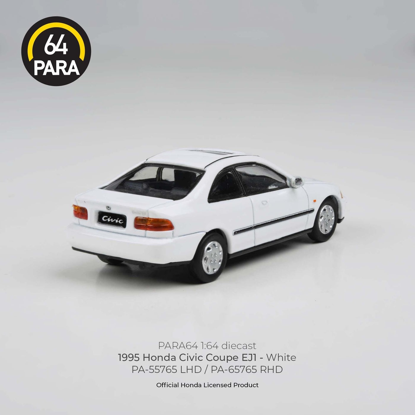 Para64 - S1995 Honda Civic Coupe EJ1 White LHD - Scale 1/64