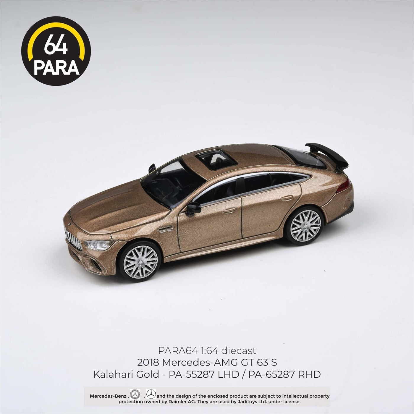 Para64 - S2018 Mercedes AMG GT63 S Gold LHD - Scale 1/64