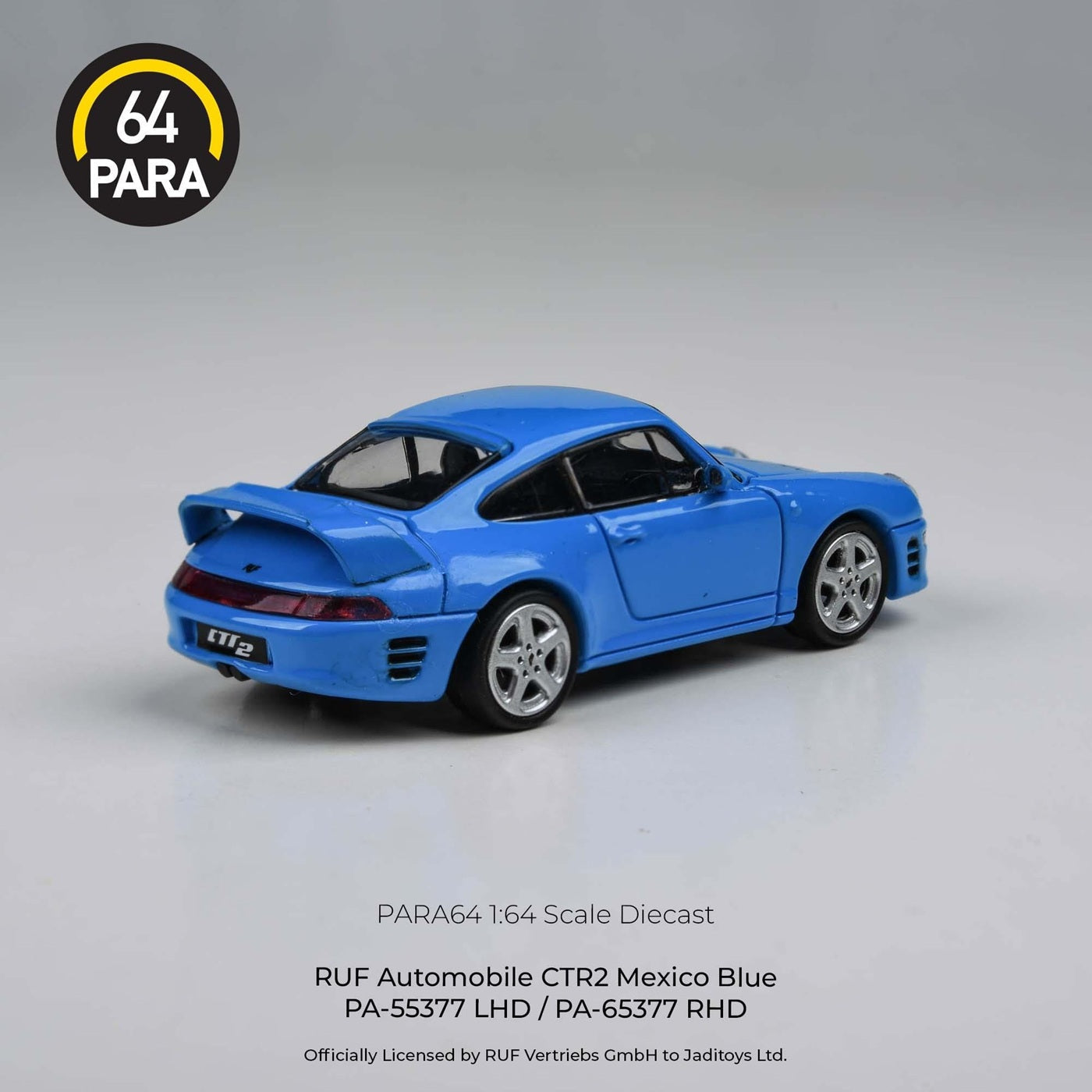 Para64 - 1995 Porsche RUF CTR2 Mexico Blue LHD - Scale 1/64