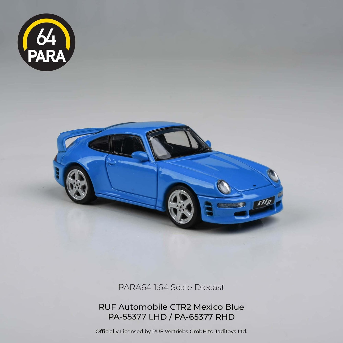 Para64 - 1995 Porsche RUF CTR2 Mexico Blue LHD - Scale 1/64