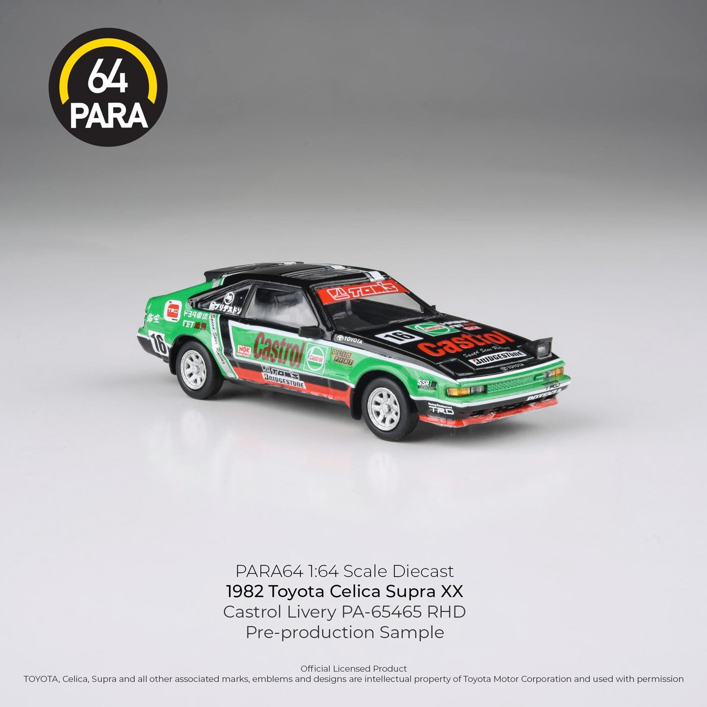 Para64 - S1984 Toyota Celica Supra XX Castrol Livery - Scale 1/64