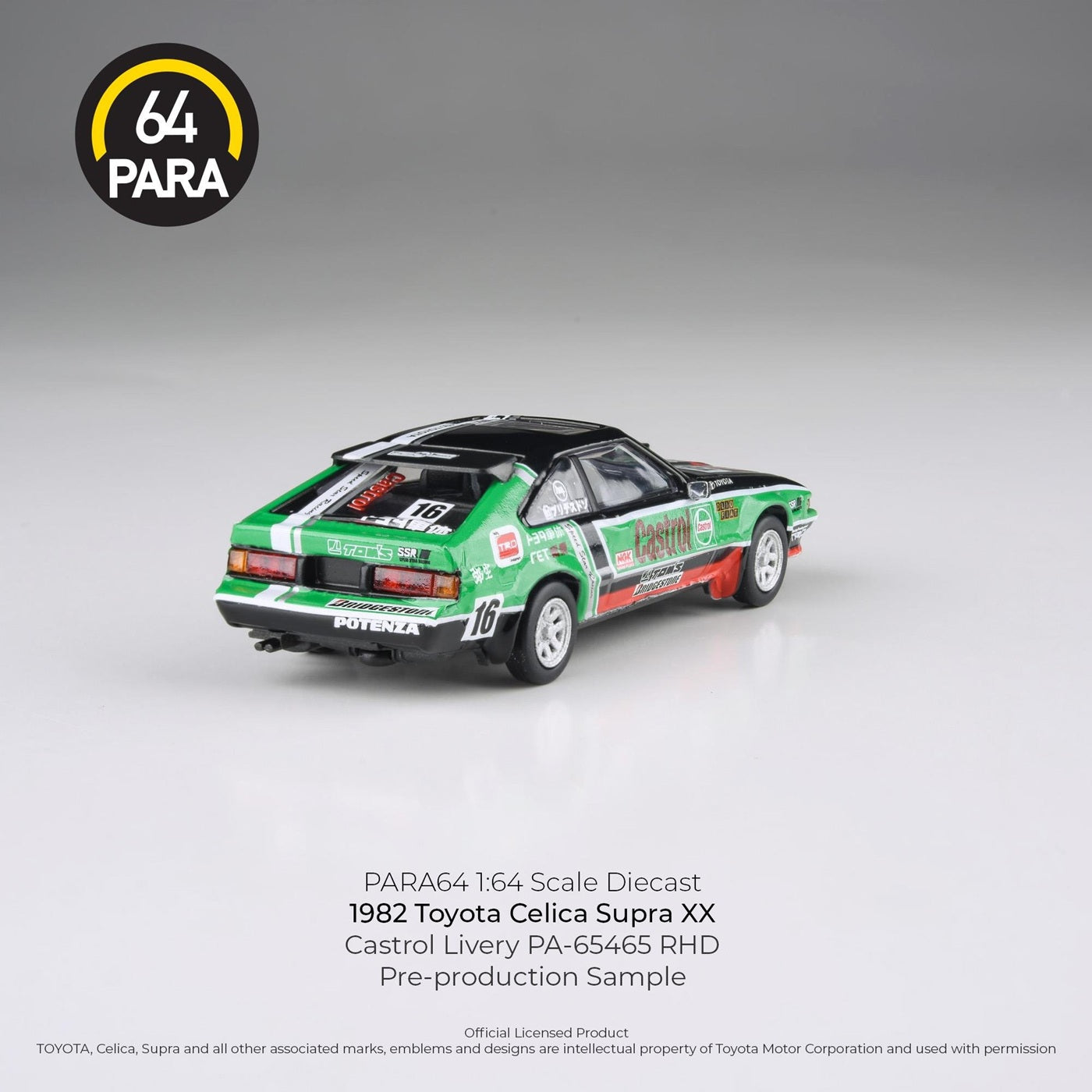 Para64 - S1984 Toyota Celica Supra XX Castrol Livery - Scale 1/64