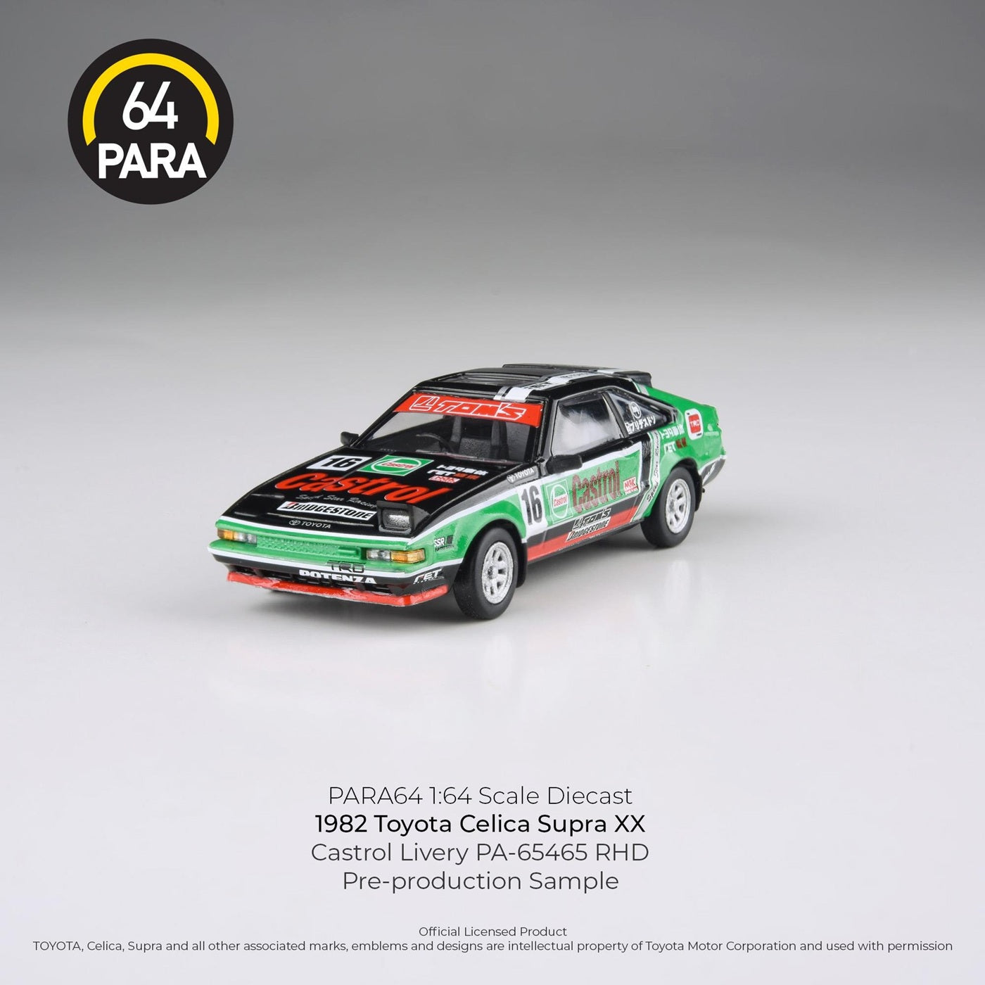 Para64 - S1984 Toyota Celica Supra XX Castrol Livery - Scale 1/64