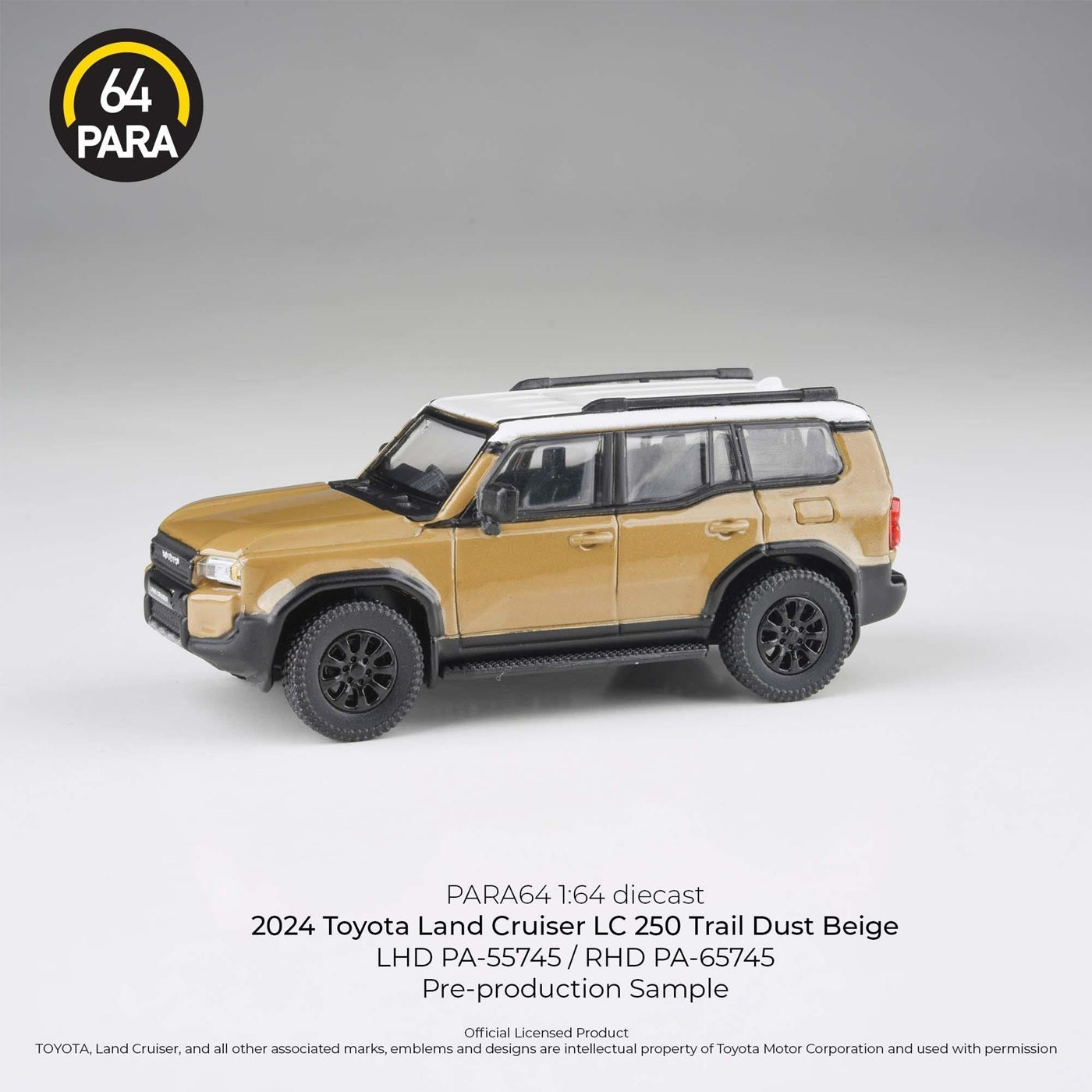 Para64 - 2024 Toyota Land Cruiser 250 Prado Trail Dust Beige LHD - Scala 1/64