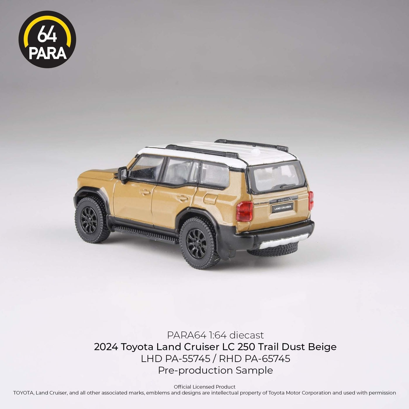 Para64 - 2024 Toyota Land Cruiser 250 Prado Trail Dust Beige LHD - Scala 1/64