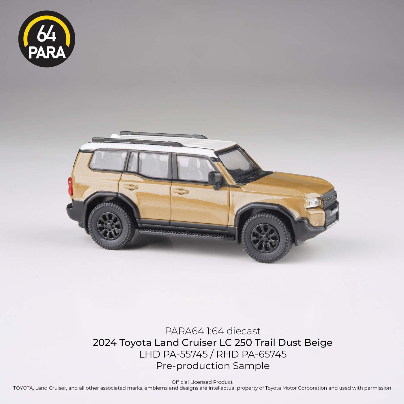 Para64 - 2024 Toyota Land Cruiser 250 Prado Trail Dust Beige LHD - Scala 1/64