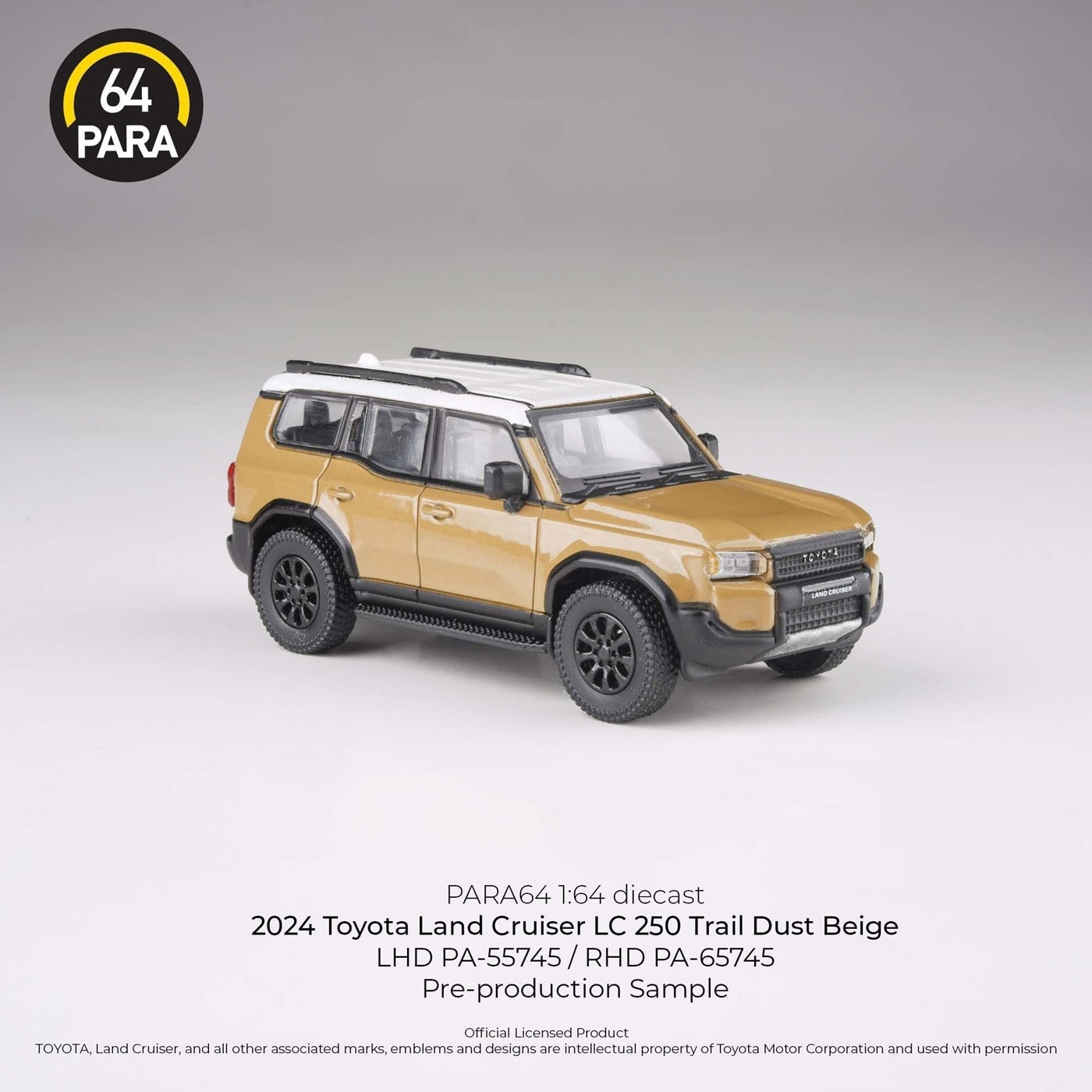 Para64 - 2024 Toyota Land Cruiser 250 Prado Trail Dust Beige LHD - Scala 1/64