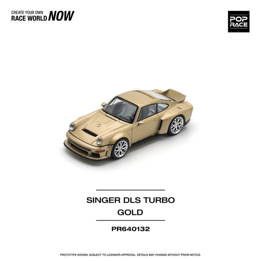 Pop Race - Porsche Singer DLS Turbo Gold - Scala 1/64 PR64-132
