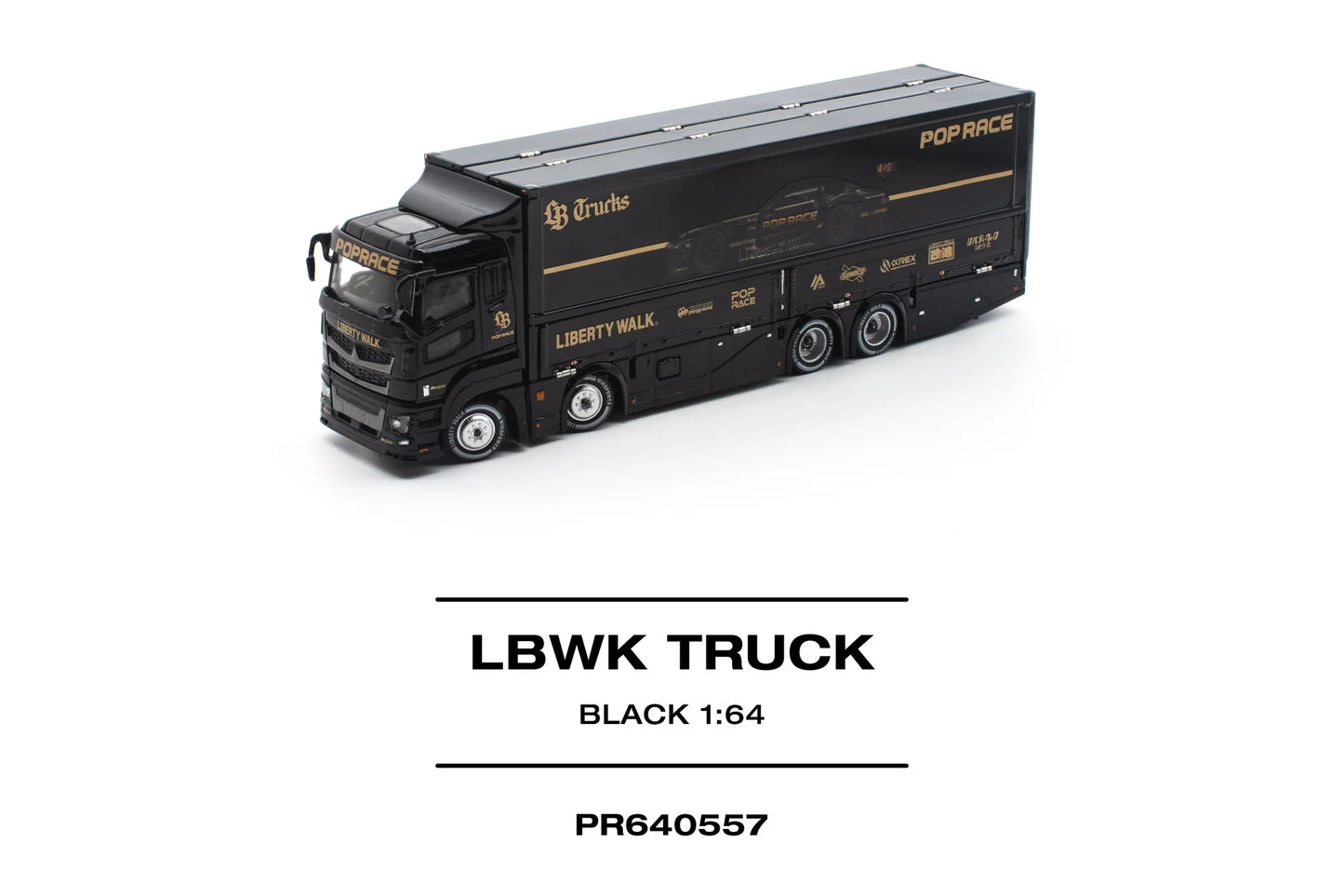 [PRE-ORDER] Pop Race - Set LBWK Truck / AMG GT3 EVO / Crew - 1/64 Scale