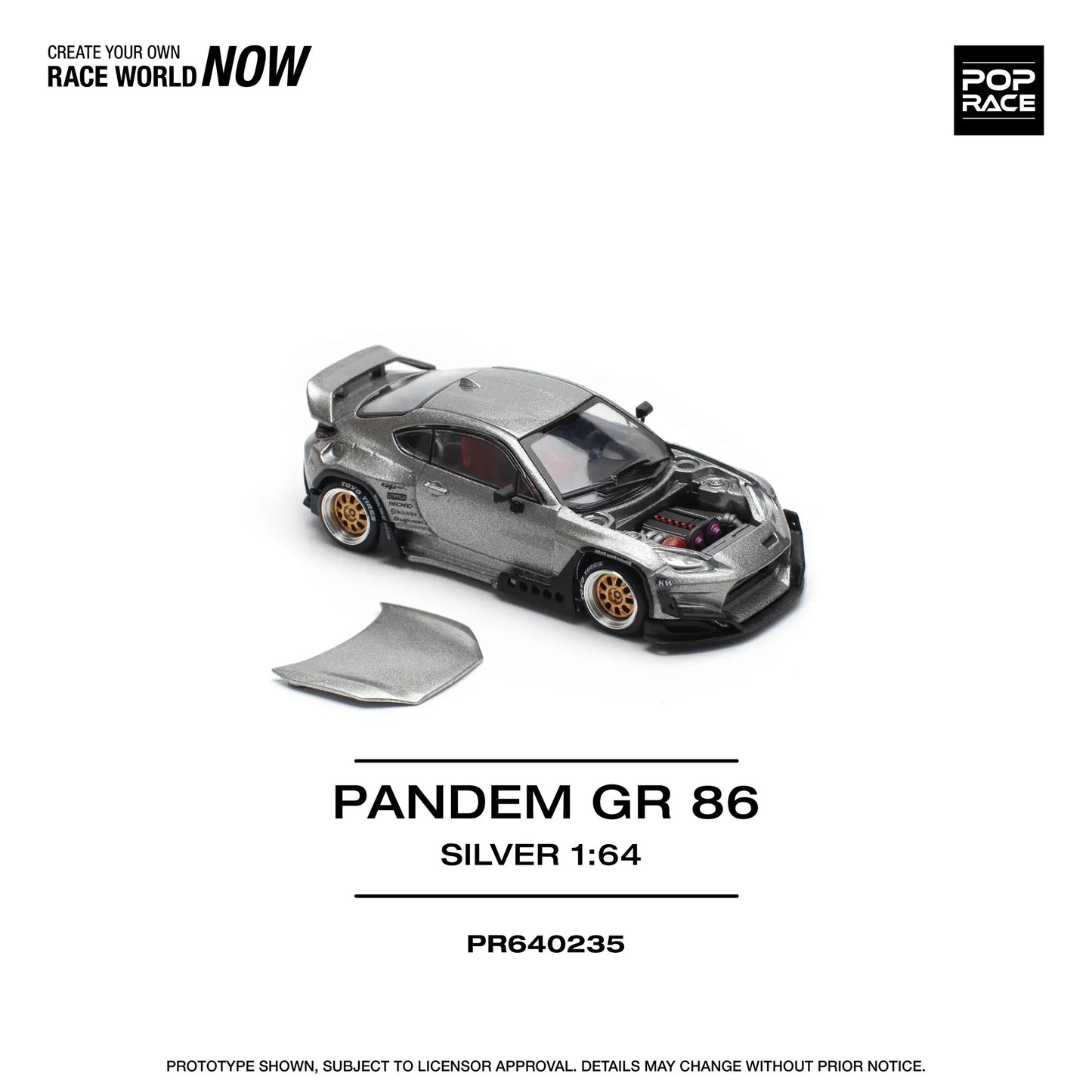 Pop Race - Toyota PANDEM GR86 - Pop Race - 1/64 Scale PR64-235