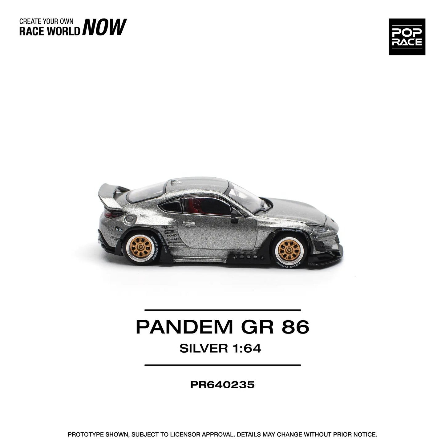 Pop Race - Toyota PANDEM GR86 - Pop Race - 1/64 Scale PR64-235