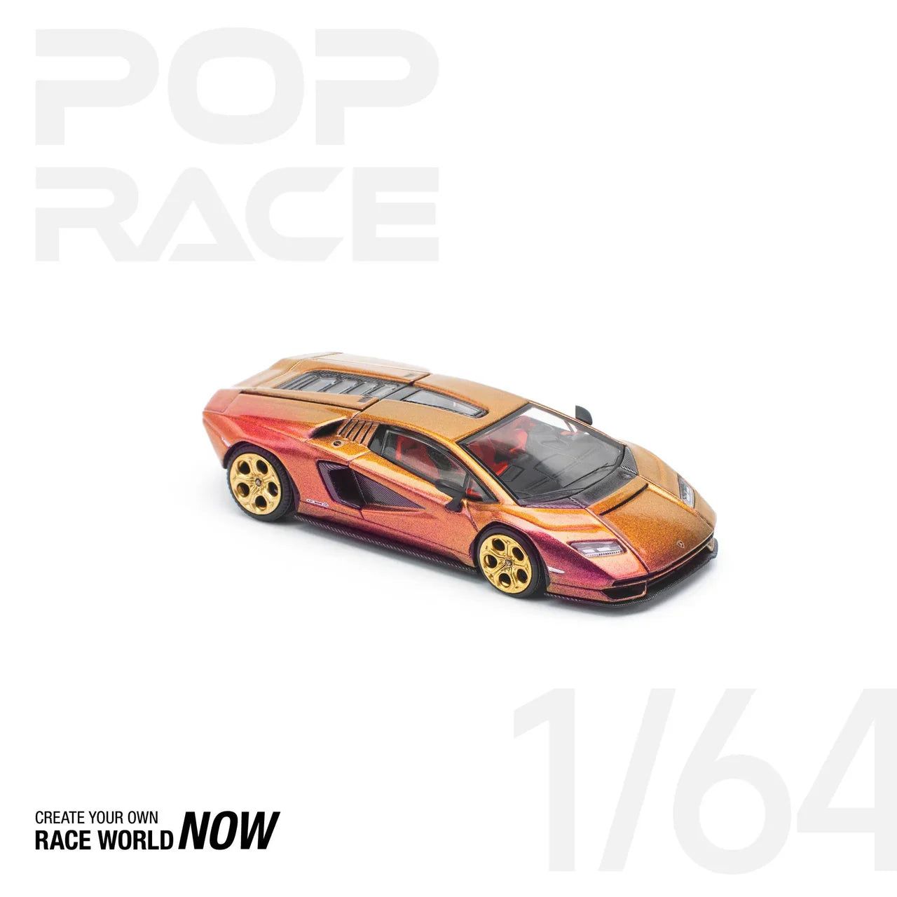 Pop Race - Lamborghini Countach LPI 800-4 Blu Hal - Scale 1/64 PR64-175