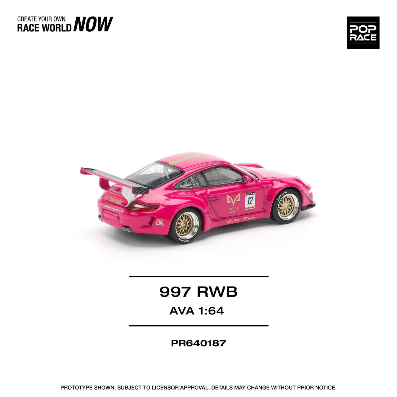 Pop Race - Porsche RWB 997 - AVA - 1/64 Scale PR64-187