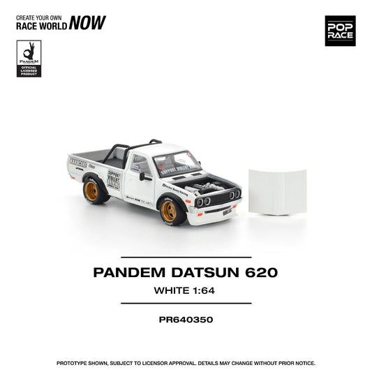 Pop Race - Datsun Pandem 620 White - Scala 1/64 PR64-350