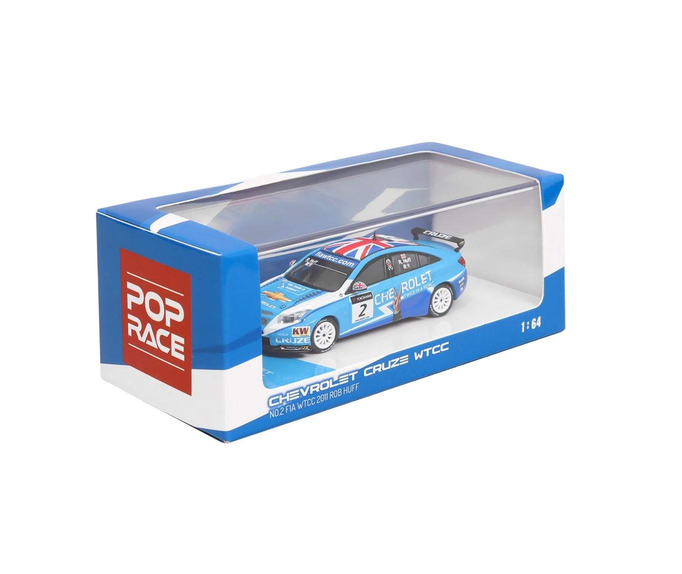 Pop Race - Chevrolet Cruze WTCC No.2 FIA WTCC 2011 Rob Huff Scala 1/64 PR64-CRUZE-11MWTCC02