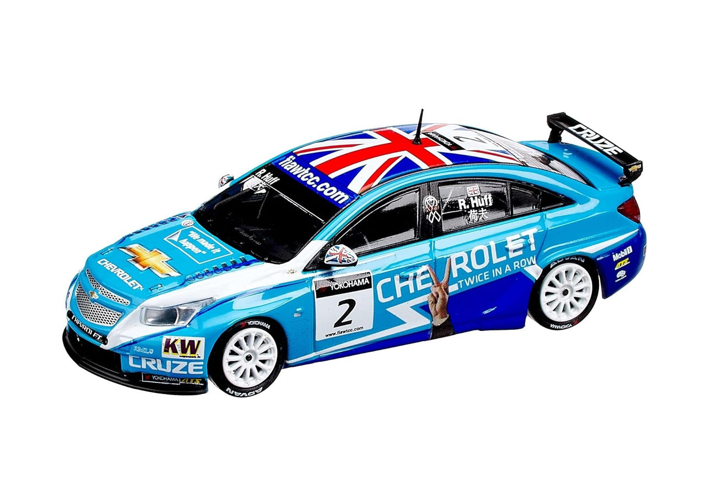 Pop Race - Chevrolet Cruze WTCC No.2 FIA WTCC 2011 Rob Huff Scala 1/64 PR64-CRUZE-11MWTCC02