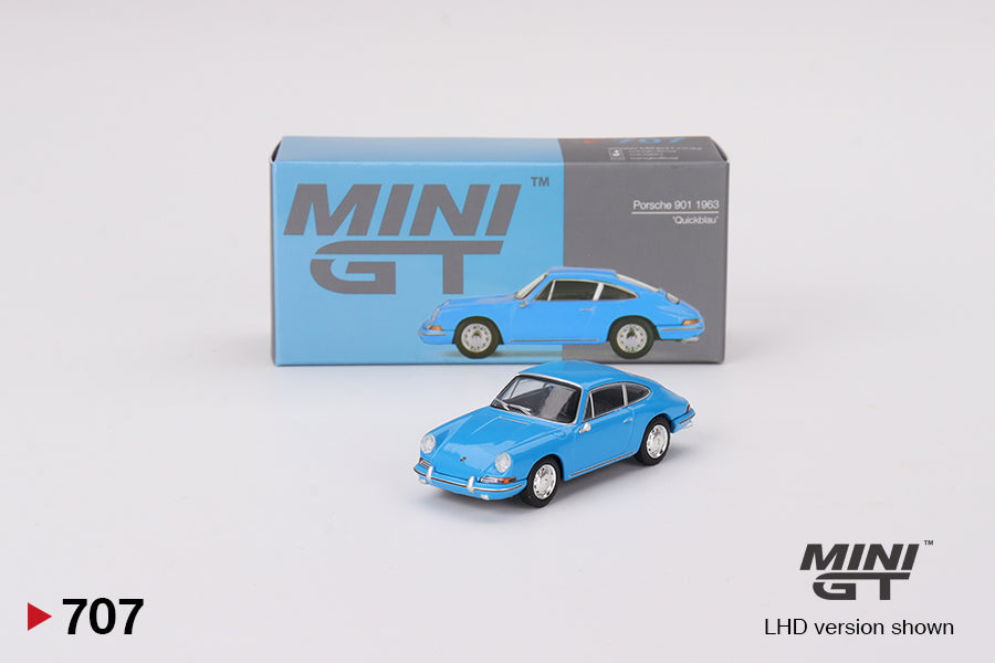 Mini GT - Porsche 901 1963 Quickblau LHD - Scala 1/64 MGT00707