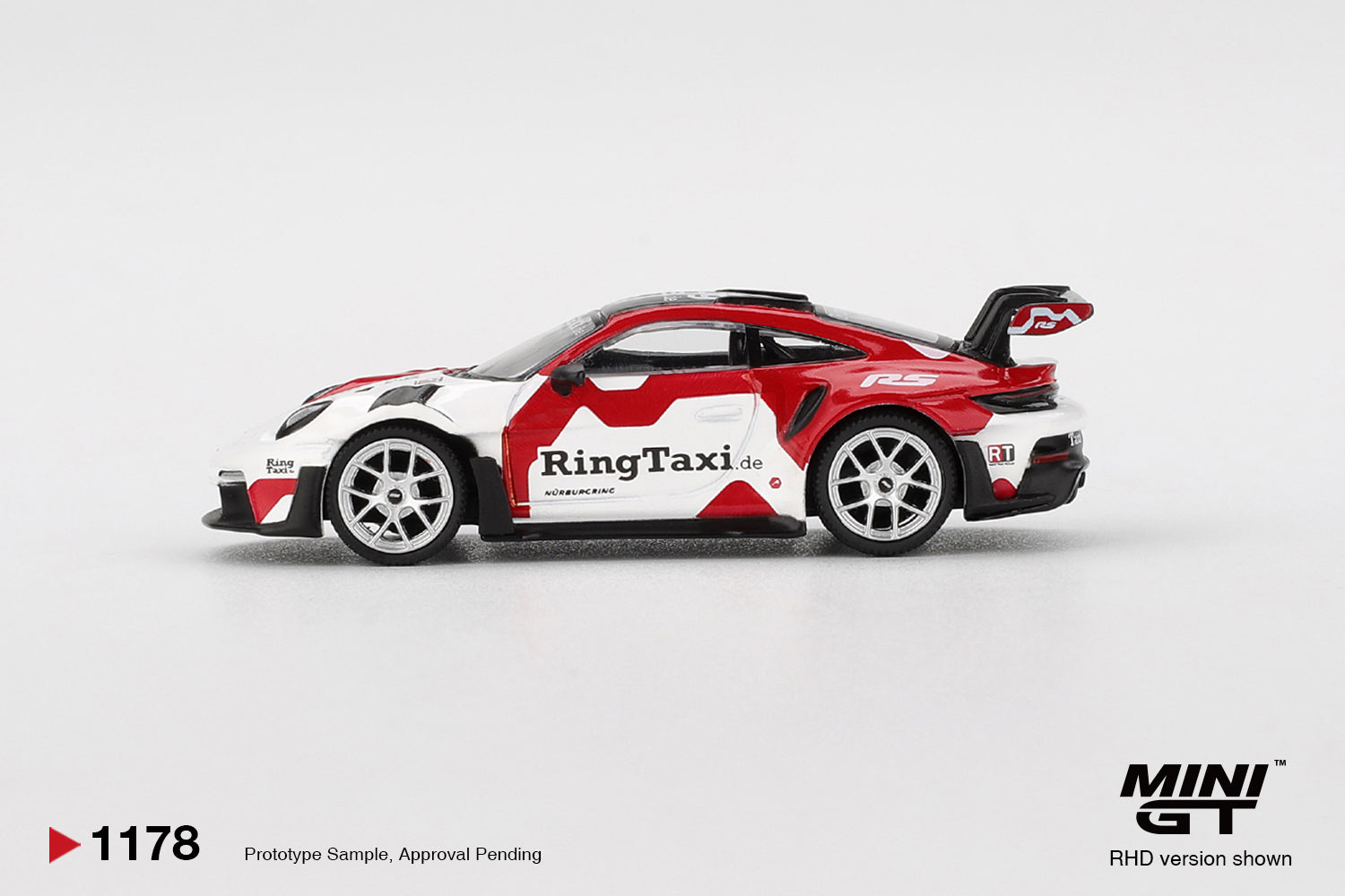 PRE-ORDER] - Mini GT - PoRSche 911(992) GT3 RS Weissach RingTaxi
