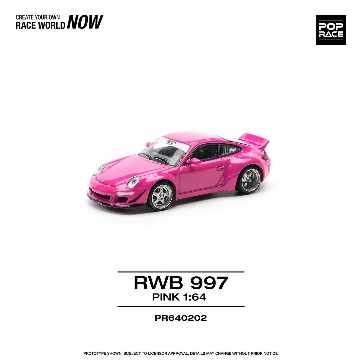Porsche 992 RWB Pink - Pop Race - Scale 1/64 PR64-202