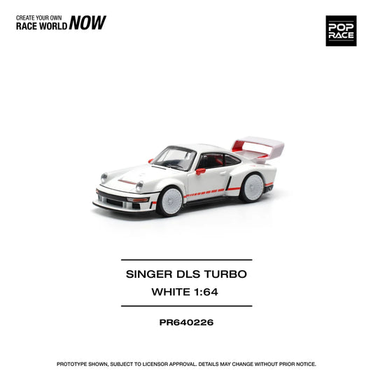 Pop Race - Porsche Singer DLS Turbo White - Scale 1/64 PR64-226
