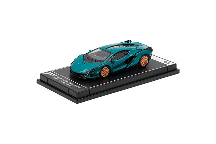 PosterCars - Lamborghini Sián FKP 37 (Blu Uranus) - Scala 1/64 H08