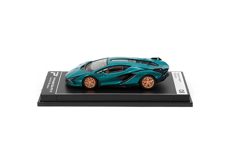 PosterCars - Lamborghini Sián FKP 37 (Blu Uranus) - Scala 1/64 H08
