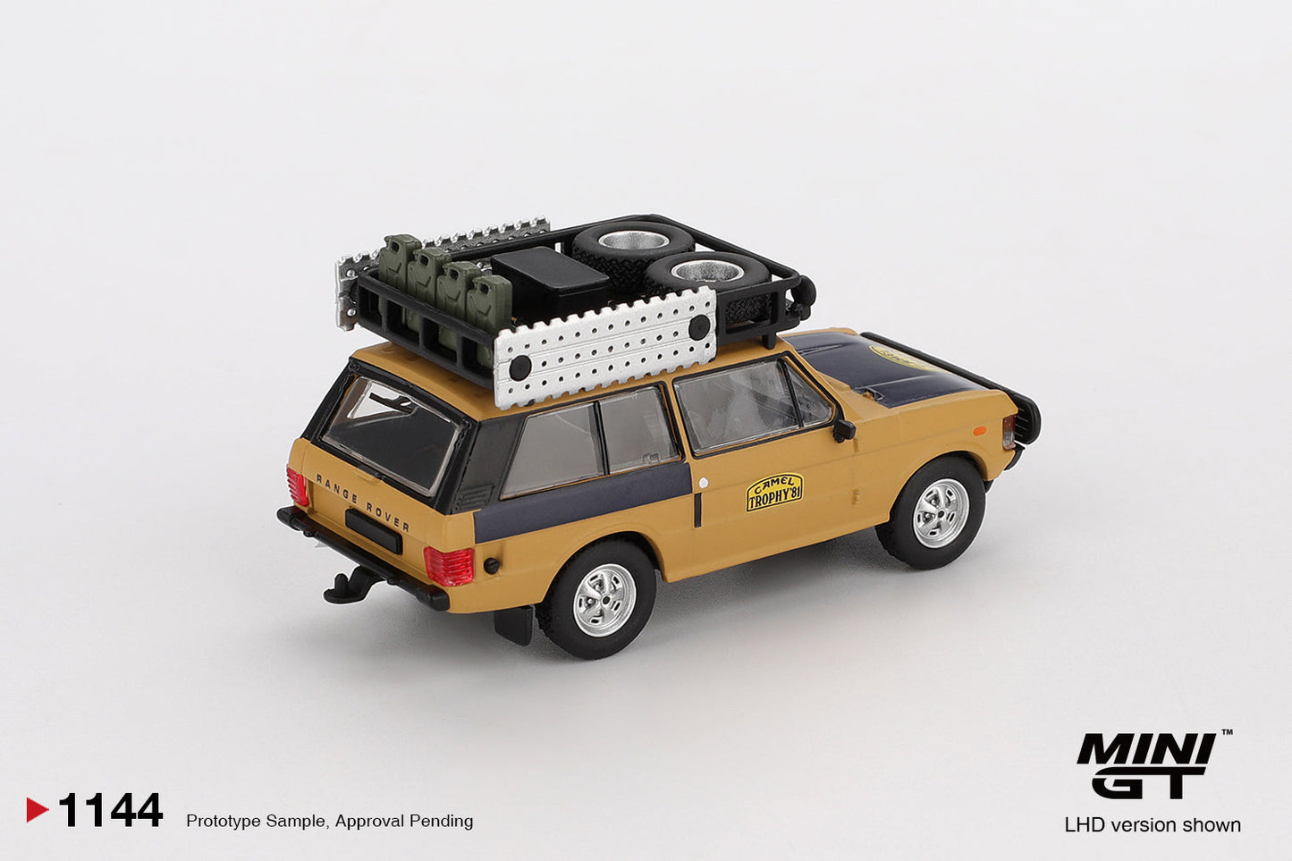 [PRÉCOMMANDE] - Mini GT - Range Rover Camel Trophy 1981 Sumatra C.Swoboda &amp; K.Mentel Vainqueur - Échelle 1-64 MGT01144-L