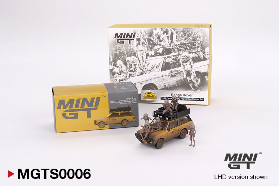 Mini GT - Range Rover 1982 Camel Trophy Papua New Guinea Set - Scale 1/64 MGTS0006