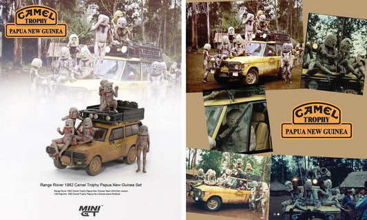 Mini GT - Range Rover 1982 Camel Trophy Papua New Guinea Set - Scala 1/64 MGTS0006