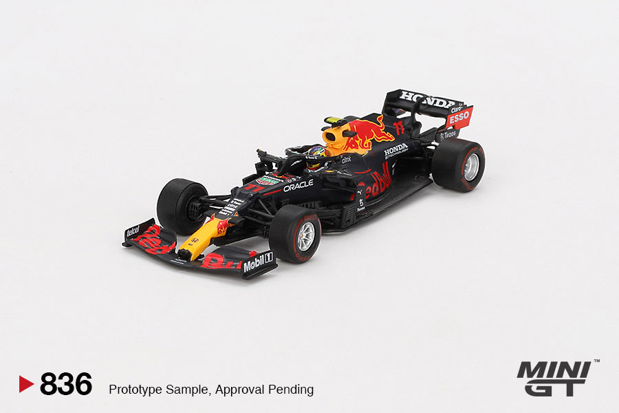 Mini GT - Red Bull RB16B #11 Sergio Pérez 2021 Azerbaijan Grand Prix Winner - Scale 1/64 MGT00836