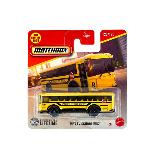 Matchbox - MBX EV School Bus #123 - 1/64 Scale Approx. JBR31