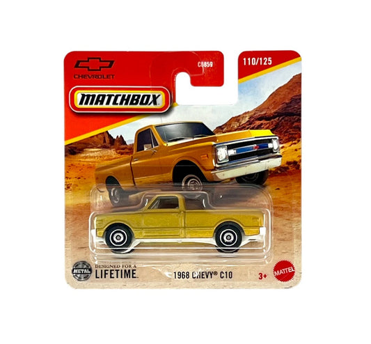 Matchbox - 1968 Chevy C10 Gold #110 - Scala 1/64 Circa JBR88