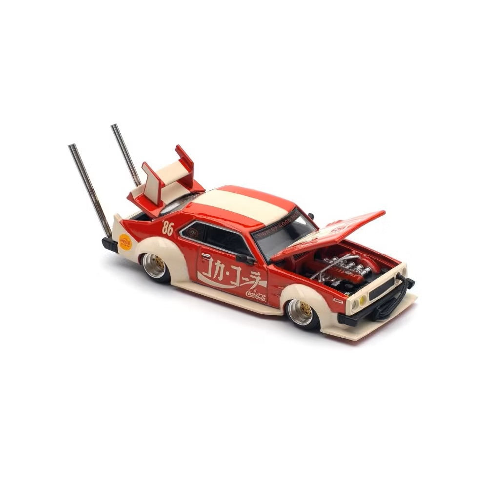 Pop Race - Skyline GT-R V8 Drift "Hakosuka" Coca Cola (Japan) - Scale 1/64 PR64-135