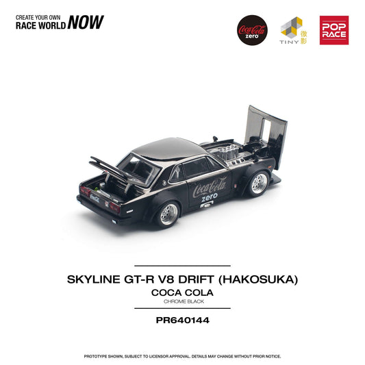 Pop Race - Skyline GT-R V8 Drift "Hakosuka" Coca Cola Zero - Scala 1/64 PR64-144