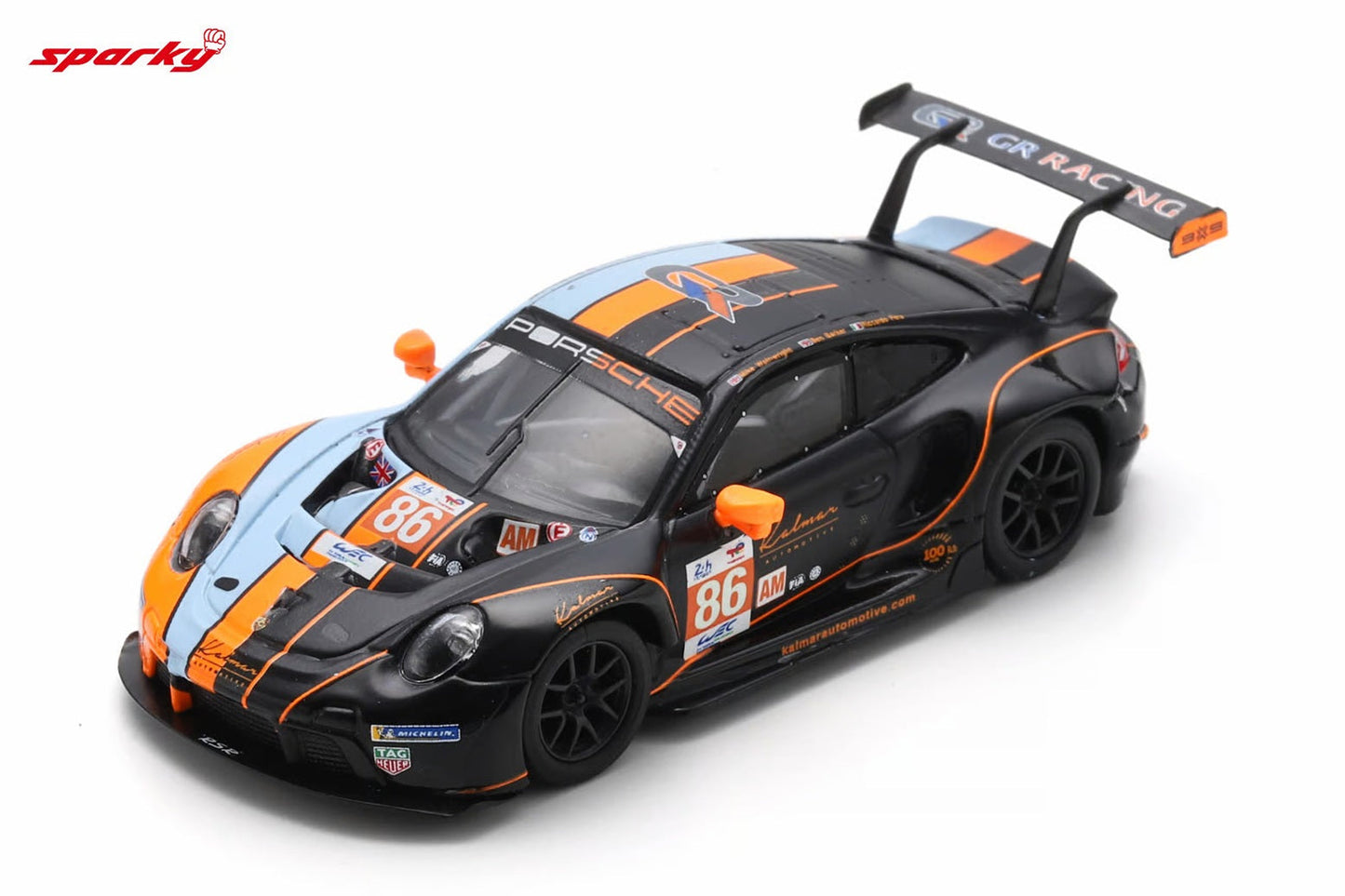 Spark Model - Porsche 911 RSR - 19 #86 GR RACING 3e LM GTE AM classe Le Mans 24H 2023 - Échelle 1/64 Y310