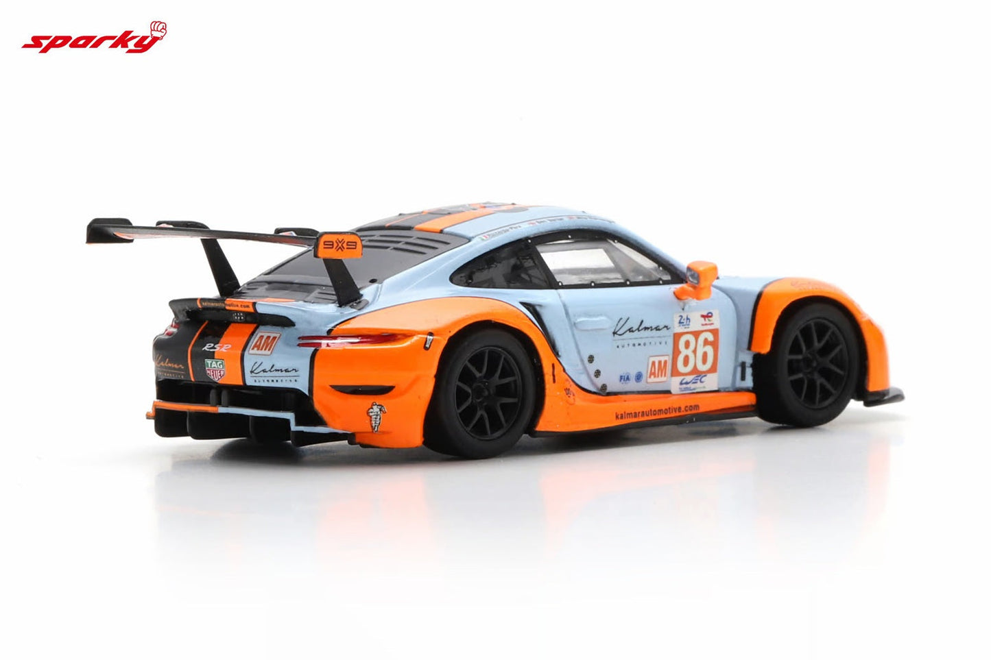 Spark Model - Porsche 911 RSR - 19 #86 GR RACING 3e LM GTE AM classe Le Mans 24H 2023 - Échelle 1/64 Y310