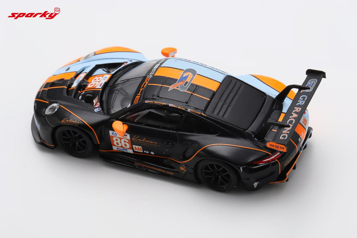 Spark Model - Porsche 911 RSR - 19 #86 GR RACING 3e LM GTE AM classe Le Mans 24H 2023 - Échelle 1/64 Y310