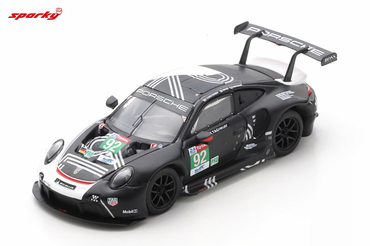 Spark Model - Porsche 911 RSR - 19 #92 Porsche GT Team 24H Le Mans 2020 - Scala 1/64 Y223