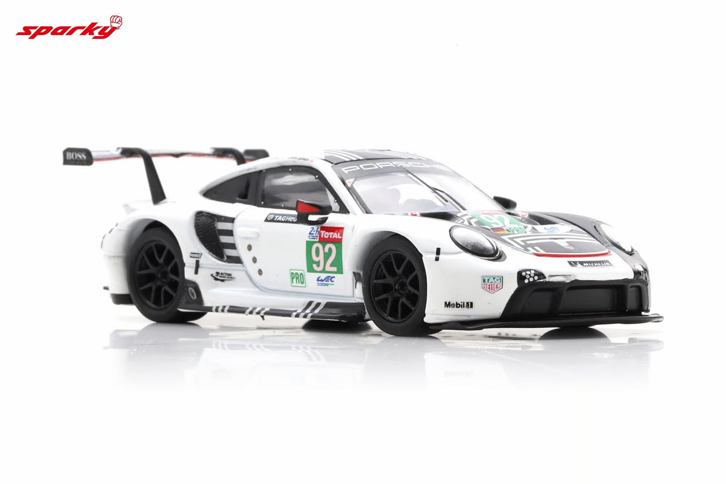 Spark Model - Porsche 911 RSR - 19 #92 Porsche GT Team 24H Le Mans 2020 - Scala 1/64 Y223