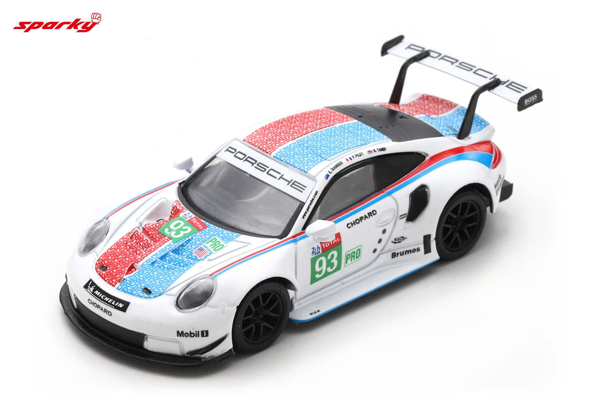 Spark Model - Porsche 911 RSR #93 Team 3ème classe LMGTE Pro 24H Le Mans 2019 - Échelle 1/64 Y141