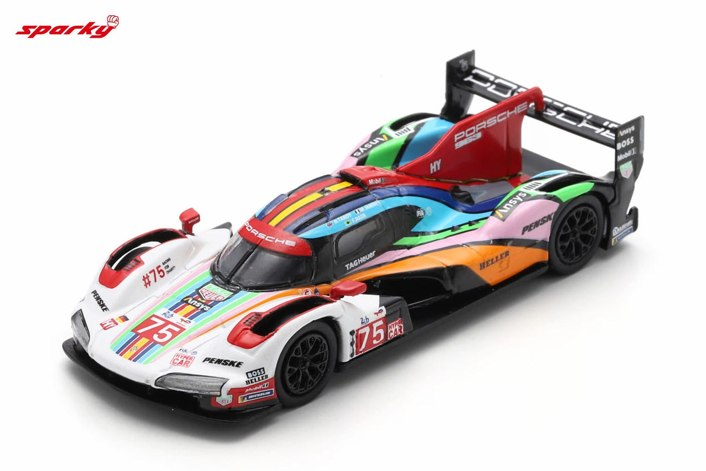 Spark Model - Porsche 963 #75 Penske Motorsport Le Mans 24H 2023 - 1/64 Scale Y303